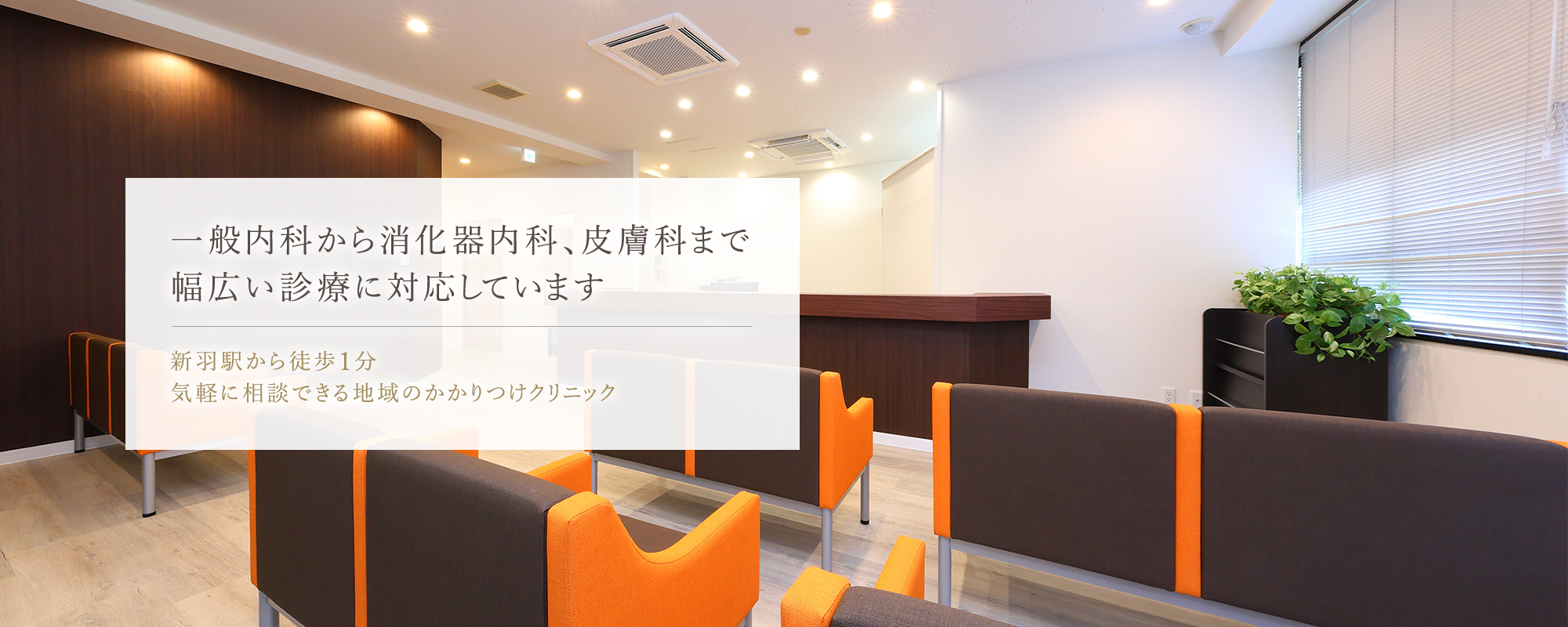一般内科から消化器内科、皮膚科まで幅広い診療に対応しています | 新羽駅から徒歩1分 気軽に相談できる地域のかかりつけクリニック