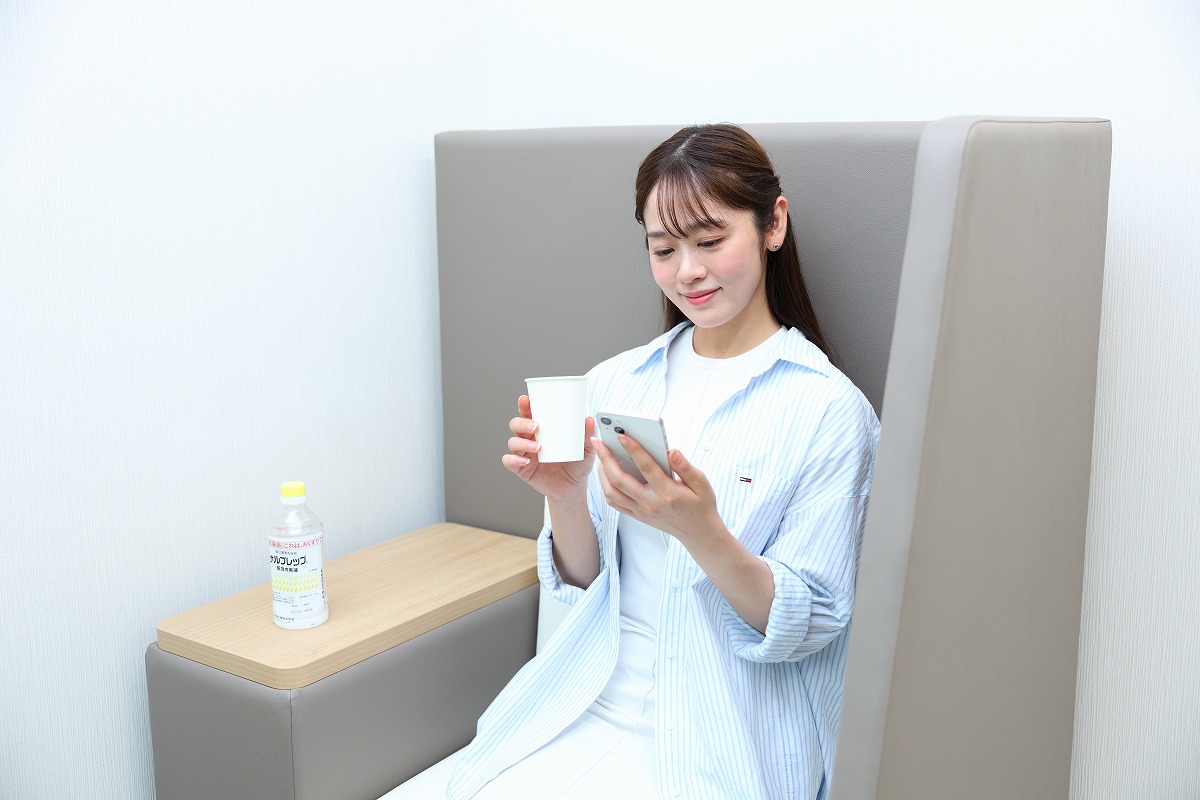 院内での下剤内服が可能です