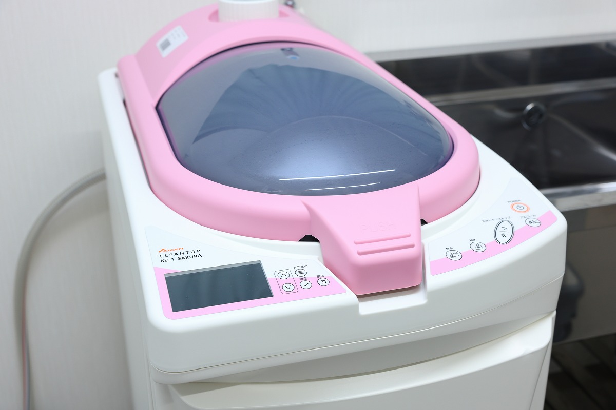 検査ごとに徹底した器具の洗浄・消毒を実施