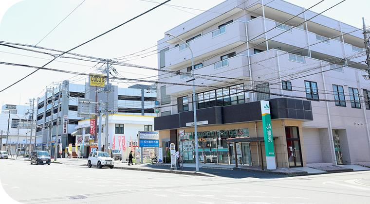 新羽駅徒歩1分にある好立地 通院便利なクリニックです